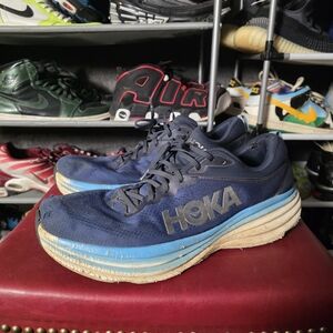 🔥HOKA Men's Bondi 8 Size 16! Blue Running Shoes